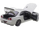 Nissan Skyline GT-R R34 V-Spec II RHD Right Hand Drive White Pearl 1/18 Model Car Autoart AA77406