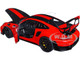 Porsche 911 991.2 GT2 RS Weissach Package Guards Red Carbon Stripes 1/18 Model Car Autoart 78173