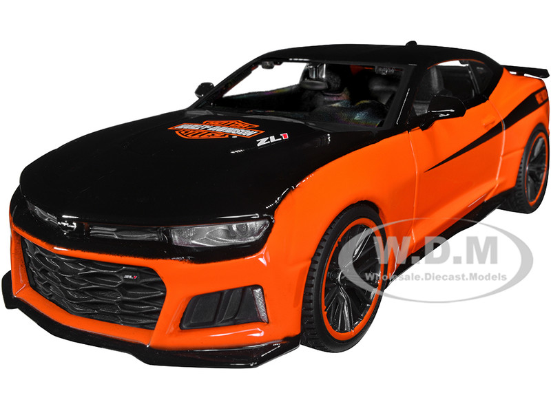 2017 CHEVROLET CAMARO ZL1 ORANGE/BLACK HARLEY DAVIDSON 1/24