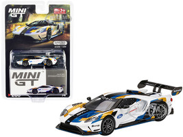 Ford GT Mk II White Graphics Goodwood Festival of Speed 2019 Limited Edition 3000 pieces Worldwide 1/64 Diecast Model Car True Scale Miniatures MGT00280
