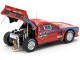 Lancia 037 Rally Test Car Red with Graphics Martini Racing Special Edition 1/64 Diecast Model Car Tarmac Works T64P-TL002-TEST