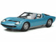 1968 Lamborghini Miura Roadster Light Blue Metallic Limited Edition 999 pieces Worldwide 1/18 Model Car GT Spirit GT324