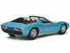 1968 Lamborghini Miura Roadster Light Blue Metallic Limited Edition 999 pieces Worldwide 1/18 Model Car GT Spirit GT324