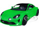 2021 Alpine A110 Pure Vert Jardin Green Metallic Black Top 1/18 Diecast Model Car Solido S1801610
