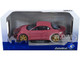 2021 Alpine A110 Rose Bruyere Pink Metallic Gold Wheels 1/18 Diecast Model Car Solido S1801611