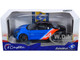 2021 Alpine A110S F1 Team Blue Metallic Matt Black with Stripes Graphics Trackside Edition Competition Series 1/18 Diecast Model Car Solido S1801615