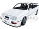 1987 Ford Sierra RS500 RHD Right Hand Drive White Black Stripes 1/18 Diecast Model Car Solido S1806104