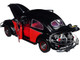 1952 Volkswagen Beetle Deluxe Black Red with Red Interior Limited Edition 9600 pieces Worldwide 1/24 Diecast Model Car M2 Machines 40300-92A