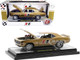 1969 Chevrolet Camaro SS/RS Gold Metallic with Black Stripes Hurst Limited Edition 9600 pieces Worldwide 1/24 Diecast Model Car M2 Machines 40300-92B