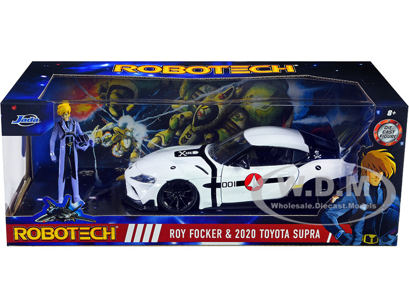 2020 Toyota Supra White Roy Focker Diecast Figurine Robotech