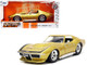 1969 Chevrolet Corvette Stingray ZL-1 Gold Metallic with Black Stripe Bigtime Muscle Series 1/24 Diecast Model Car Jada 33863