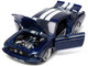 1967 Ford Mustang Shelby GT500 Dark Blue Metallic with White Stripes Bigtime Muscle Series 1/24 Diecast Model Car Jada 33865