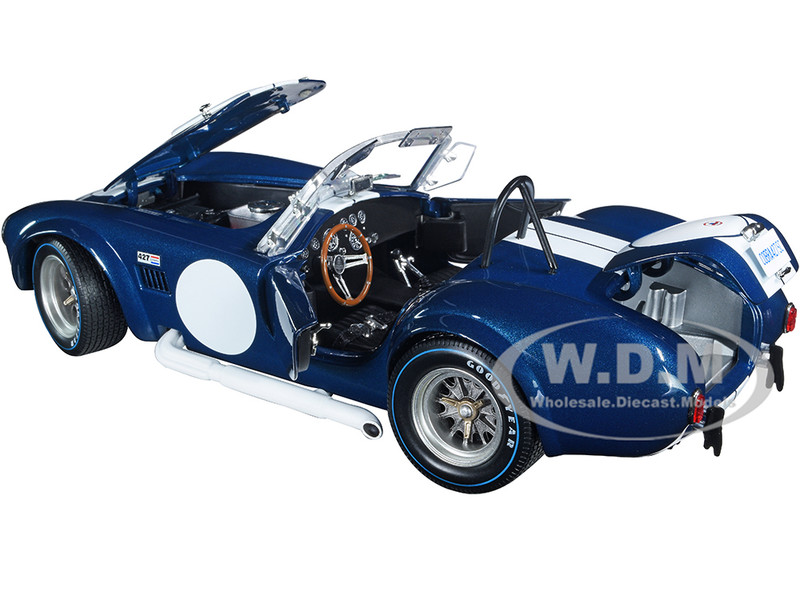 Shelby Cobra 427 S/C Dark Blue Metallic With White Stripes 1/18 Diecast Model Car By Kyosho -Closeout Items Sales 08047DBL 2 76764.1661540928.800.600