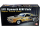 1971 Plymouth Hemi Barracuda Super Track Pack Gold Leaf Metallic Matt Black Limited Edition 912 pieces Worldwide 1/18 Diecast Model Car ACME A1806126