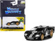 1966 Ford GT40 MKII #2 Black with Silver Stripes Gold Wheels 1/64 Diecast Model Car Muscle Machines 15545bk