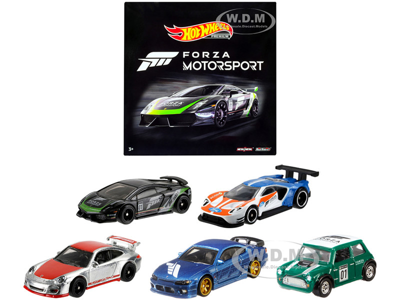 Forza Motorsport 5 piece Set Diecast Model Cars Hot Wheels HFF49