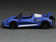 McLaren Elva Convertible #26 Matt Blue with White Stripes Extra Wheels 1/64 Diecast Model Car CM Models CM64-ELVA-01