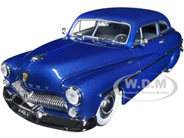 1949 Mercury Eight Atlantic Blue Metallic 1/18 Diecast Model Car Auto World AW277