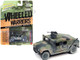 Humvee 4-CT Armored Fastback M1025 HMMWV Armament Carrier Camouflage Battle Worn United Nations Peacekeeping Mission - Policing Kosovo Wheeled Warriors Series Limited Edition 3200 pieces Worldwide 1/64 Diecast Model Car Johnny Lightning JLML006-JLSP198B