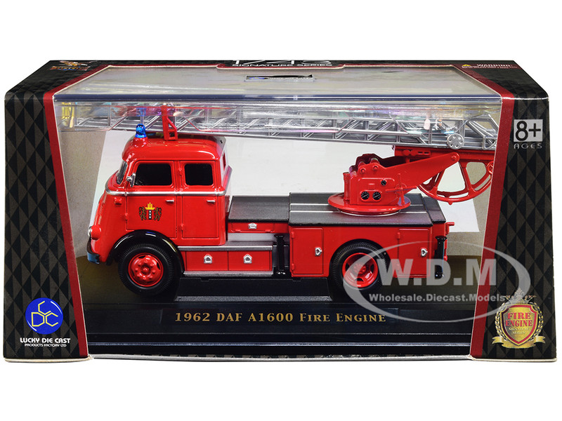 1962 DAF A1600 Fire Engine Red 1/43 Diecast Model Road Signature 43016r