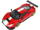 Ferrari 488 Modificata Rosso Corsa Red with Stripes with DISPLAY CASE Limited Edition 228 pieces Worldwide 1/18 Model Car BBR P18203B