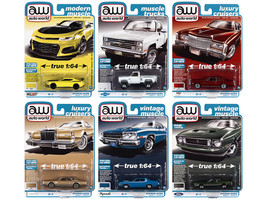 Auto World Premium 2022 Set B 6 pieces Release 1 1/64 Diecast Model Cars Auto World 64352B