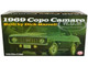 1969 Chevrolet Copo Camaro Dark Green Metallic with White Hood and Green Interior Built by Dick Harrell Limited Edition to 864 pieces Worldwide 1/18 Diecast Model Car ACME A1805724