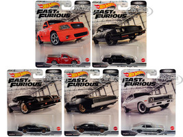 Retro Entertainment 2022 Fast and Furious 5 piece Set Diecast Model Cars Hot Wheels DMC55-957J