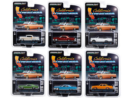 California Lowriders Set 6 pieces Series 2 1/64 Diecast Model Cars Greenlight 63030