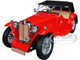1947 MG TC Midget Red 1/18 Diecast Model Car Road Signature 92468r