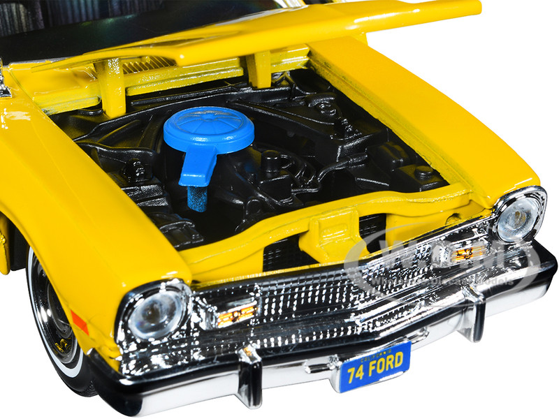 1974 Ford Maverick Yellow Forgotten Classics Series 1/24 Diecast