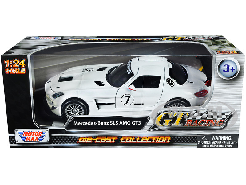 Mercedes-Benz SLS AMG GT3 #7 White GT Racing Series 1/24 Diecast