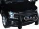 2019 Ford F-150 Lariat Crew Cab Pickup Truck Unmarked Plain Black Law Enforcement and Public Service Series 1/24 Diecast Model Car Motormax 76981bk