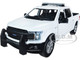 2019 Ford F-150 Lariat Crew Cab Pickup Truck Unmarked Plain White Law Enforcement and Public Service Series 1/24 Diecast Model Car Motormax 76981w