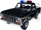 1978 Ford Bronco Police Car Unmarked Black with White Top Law Enforcement and Public Service Series 1/24 Diecast Model Car Motormax 76983bk