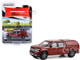 2022 Chevrolet Silverado LTD High Country Pickup Truck with Camper Shell Cherry Red Metallic Showroom Floor Series 2 1/64 Diecast Model Car  Greenlight 68020C