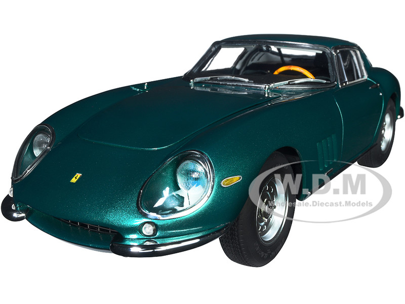 1966 Ferrari 275 GTB/C Verde Pino Green Metallic Limited Edition 1000 pieces Worldwide 1/18 Diecast Model Car CMC M-238