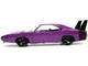 1969 Dodge Charger Daytona Purple Metallic with Black Tail Stripe Bigtime Muscle Series 1/24 Diecast Model Car Jada 34036