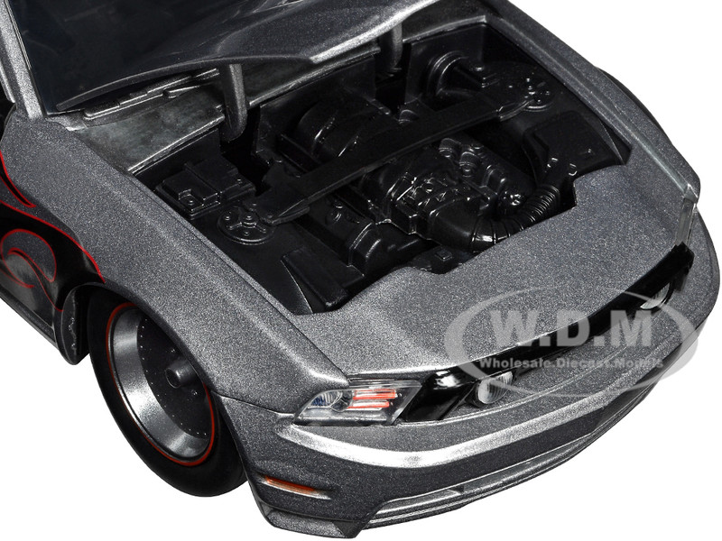 2010 Ford Mustang GT Gray Metallic with Flames Ford Motor Company