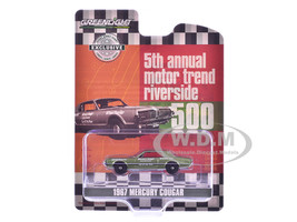 1967 Mercury Cougar Riverside 500 Official Pace Car Motor Trend Magazine Car of the Year Green Metallic Hobby Exclusive" Series 1/64 Diecast Model Car Greenlight 30393