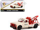 1967 Chevrolet C 30 Dually Wrecker Tow Truck 51st Annual Indianapolis 500 Mile Race Official Truck Beige and Red with Red Interior 1/18 Diecast Model Car Greenlight 13651