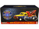 1969 Chevrolet C 30 Dually Wrecker Tow Truck Chevrolet Super Service Yellow and Blue 1/18 Diecast Model Car Greenlight 13653