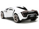 Lykan Hypersport White with Bronze Metallic Rear Spoiler HKS Hyper-Spec Series 1/24 Diecast Model Car Jada JA34030