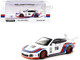 997 Old & New Body Kit #118 White with Red and Blue Stripes Spyder Hobby64 Series 1/64 Diecast Model Car Tarmac Works T64-TL053-WRB