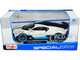 Bugatti Divo Satin White Metallic with Carbon and Blue Accents Special Edition 1/24 Diecast Model Car Maisto 31526w