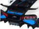 Bugatti Divo Satin White Metallic with Carbon and Blue Accents Special Edition 1/24 Diecast Model Car Maisto 31526w