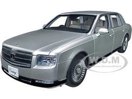 Toyota Century with Curtains RHD Right Hand Drive Silver Special Edition 1/18 Model Car Autoart 78770