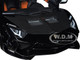 Lamborghini Aventador Liberty Walk LB-Works Livery Black with Carbon Hood Limited Edition 1/18 Model Car Autoart 79244