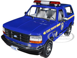 1996 Ford Bronco XLT Dark Blue New York State Police Artisan Collection 1/18 Diecast Model Car Greenlight 19121