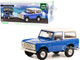 1966 Ford Bronco Blue with Cream Top 26th Annual Woodward Dream Cruise Featured Heritage Vehicle Artisan Collection 1/18 Diecast Model Car Greenlight 19134